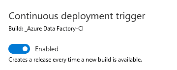 continuous deployment trigger enabled