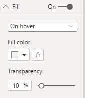 Screenshot from Power BI showing that the 