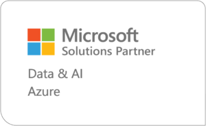 Microsoft Solutions Partner logo with Data & AI Azure tagline.
