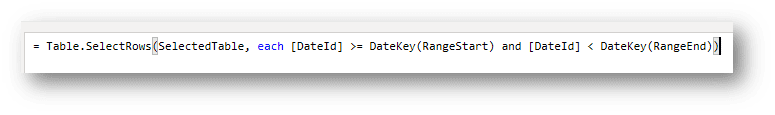 Filter step in your tables and change the M Code to add DateKey